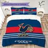 France FFF Motif Literie Ensemble de couette Housse de couette Taie d'oreiller Décoration de maison Cadeau d'anniversaire (1 * housse de couette + 2 * taie d'oreiller sans garnissage)