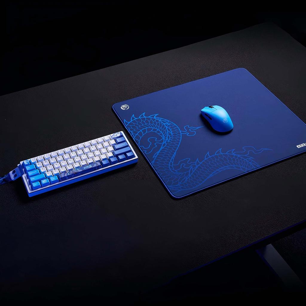 ATK x LEVIATAN Esport Gaming Mouse Pad, Microfiber, 490mm x 420mm, Poron Foam, XSOFT Cushion, Stitched Finish