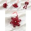 Beautiful Red Velvet Reindeer Hanging Decorations Perfect For Christmas Tree And Window Accents