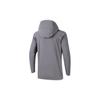 Anta Training Series Solid Color Letter Print Pattern Zipper Hooded Jacket Men Jacket Gray 952247612-3
