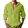 IHUASU Men's Fashion Autumn/Winter Long Sleeves Hooded Casual Blouses & Shirts Elegant