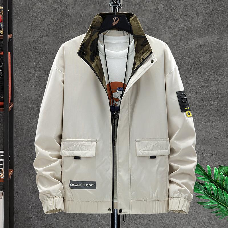 

2025 Spring New Camouflage Cargo Lapel Jacket Men s Ruffian Handsome Street Loose Functional Style Men s Jacket 4XL