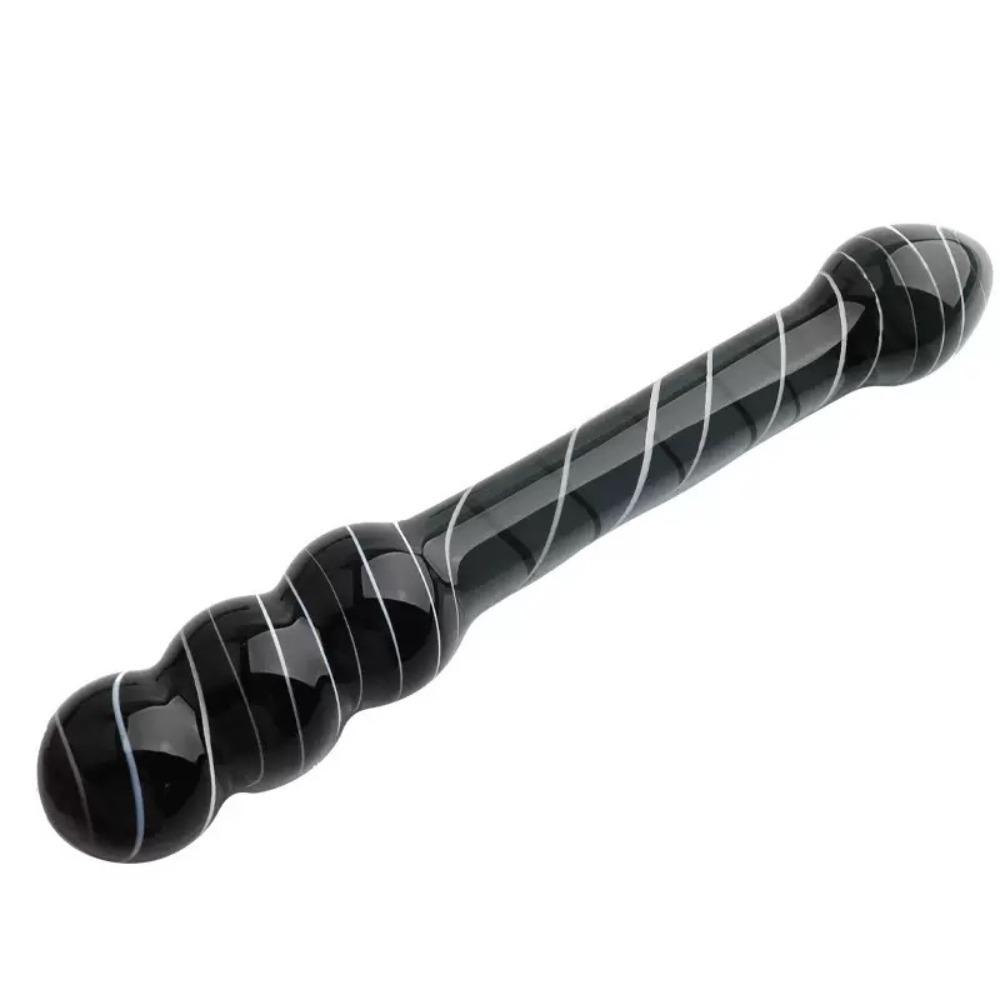 Black Beads Balls Wand Shape Glass Quantity Plug