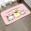 1pc Premium Flannel Creative Doormat, Non-Slip Bottom Mat with Sanrio Cartoon Character Collection Design, Soft and Comfortabl