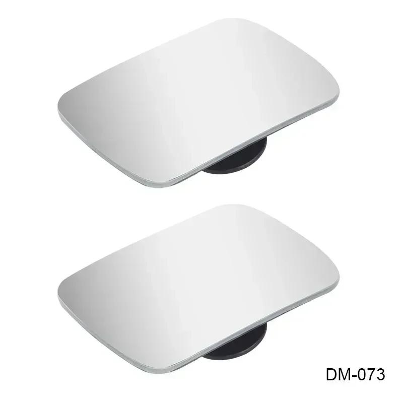 2 adet Araba Aynası Geniş Açı Araba Kör Nokta Aynaları 360° Ayarlanabilir Yardımcı Dikiz Aynaları HD Çerçevesiz Küçük Yuvarlak Ayna