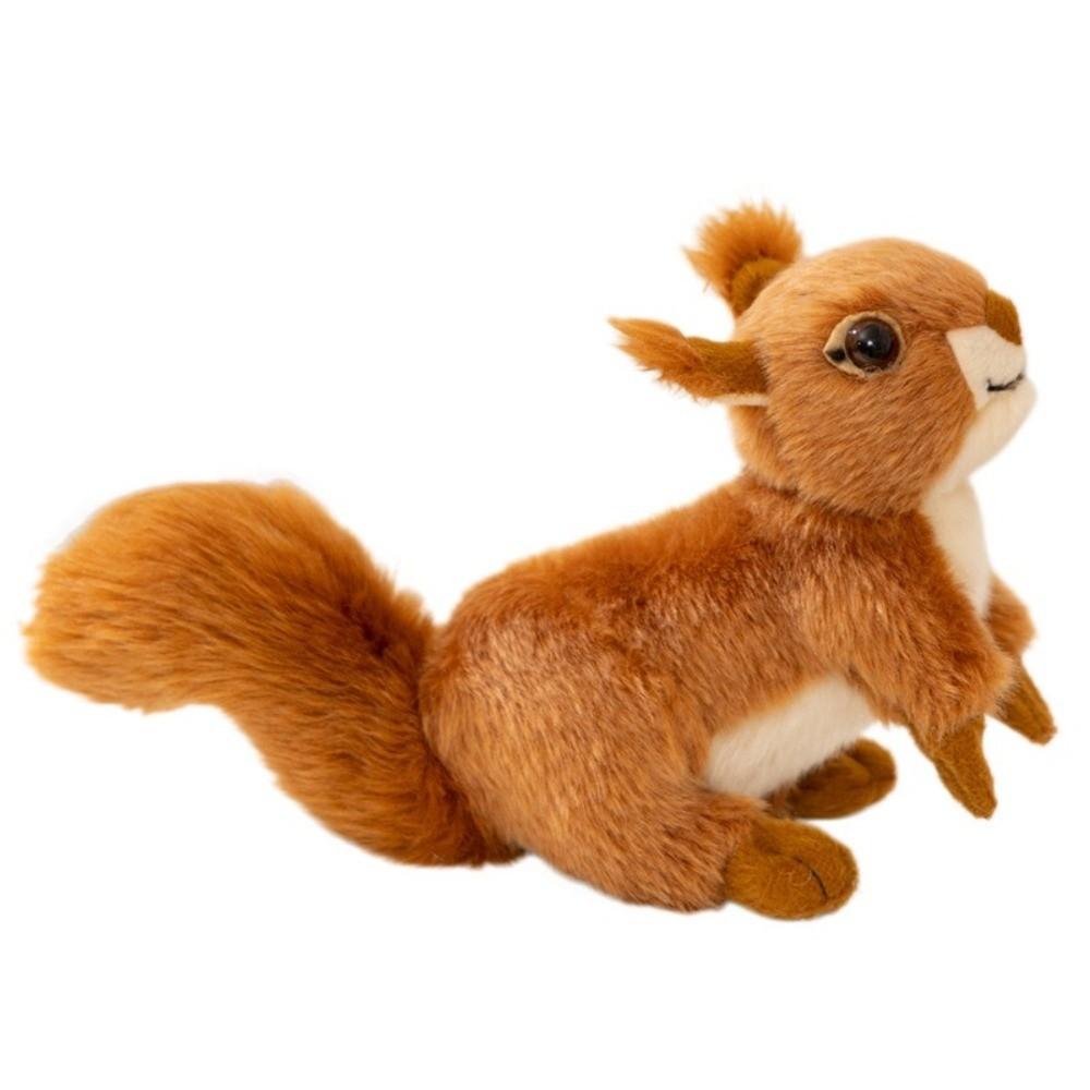 16cm Stuffed Squirrel Doll Soft Animal Plush Doll Lovely Squirrel Plush Toy  Zoo Souvenir