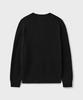 Beulaendideu Hard Twist Ribbed Henley Neck Knit [Black]
