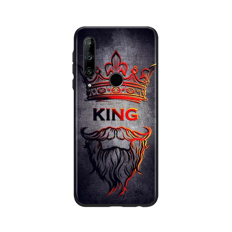 King Queen Cuplu pentru Huawei Honor 30 20 10 9S 9A 9C 9X 8X MAX 10 9 Lite 8A 7C 7A Pro Husa de telefon moale din silicon negru