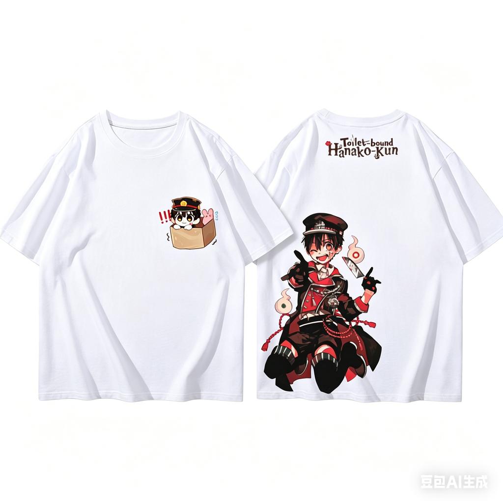 Toilet-Bound Hanako-kun Season Cotton T-shirt Personality Clothes New Model Anime T-shirt Yearround Clothing Plus Size Unisex