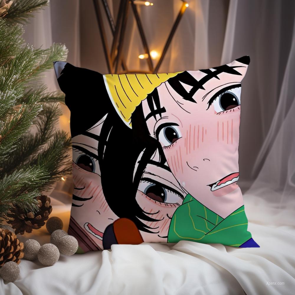 Anime Look Back S-Suddenly Cushion Cover Premium Comfort Reversible Pillow Cove -Two In One Design for Any Room & Car Interior