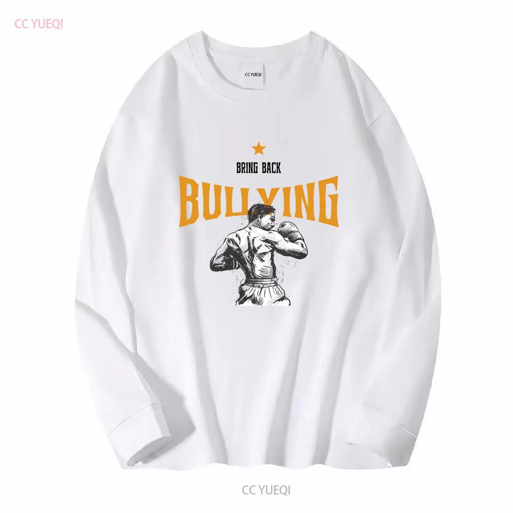 Bring Back Bullying Funny Gym Tee Out of Pocket Tees Cringe Shirt Weird Dark Vintage Washed Slightly Comfortable