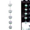 Gutter Rainwater Aluminum Catcher, Unique Flower Shape Design Sy To Install Outdoor Channel Drain Rain Chain with Hook for Down Splitter Replacement