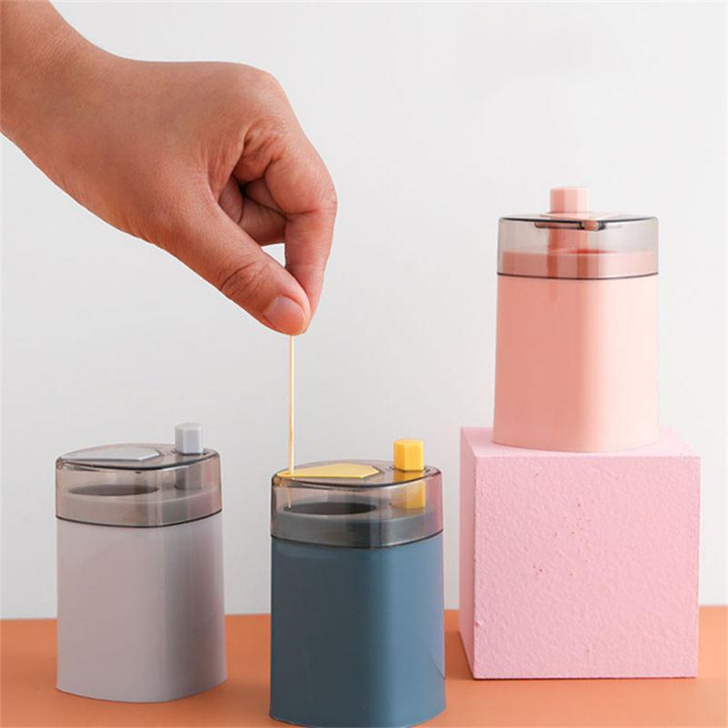 

Single Toothpick Holder Pressed Automatic Toothpick Holder Kitchen Restaurant Desktop Organizer Cleaning Tools