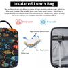 Cartoon Abstract Fish Variety Illustrated Catalog Insulated Lunch Bag for Women Kids Leakproof Food Boxes Thermal Lunch Box Tote