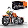 1:5 Classic Famous Motorcycle Building Blocks Kit Engineering Model Cruiser Bike Creative Toy Motor Bike Gift Kid Adult 2392Pcs
