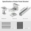6Pcs Sturdy Aluminum Alloy Solars Panel Mounting Brackets Accessory With Various Roof Types and Marine Applications
