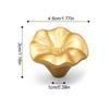 French Style Petal Cabinet Handles Zinc Alloy Single Hole Pulls for Wardrobe Drawer Kitchen Cabinet Decor 1pcs