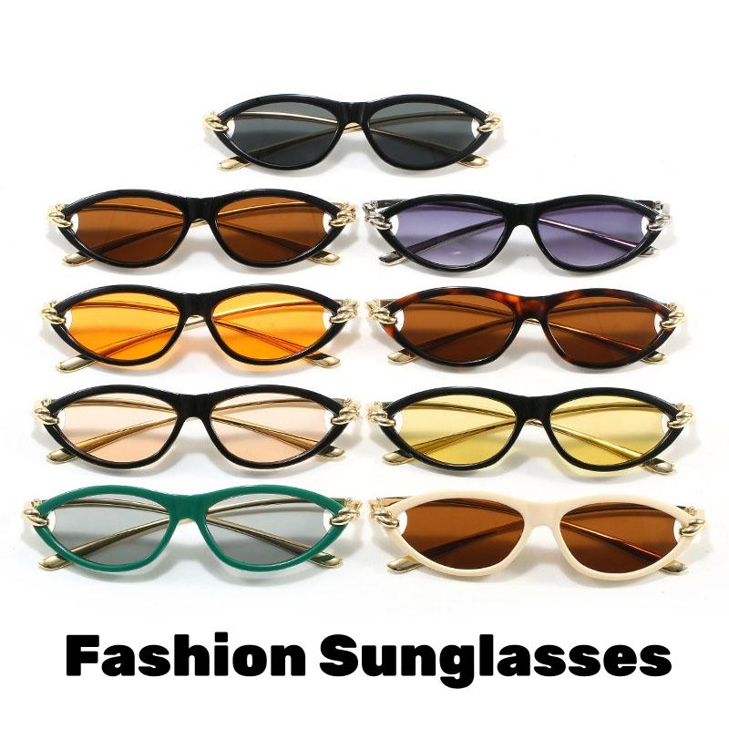 Simple Cat Eye Sunglasses New Style Street Fashion Personality Show off High-End Feelings Sunglasses for Men And Women