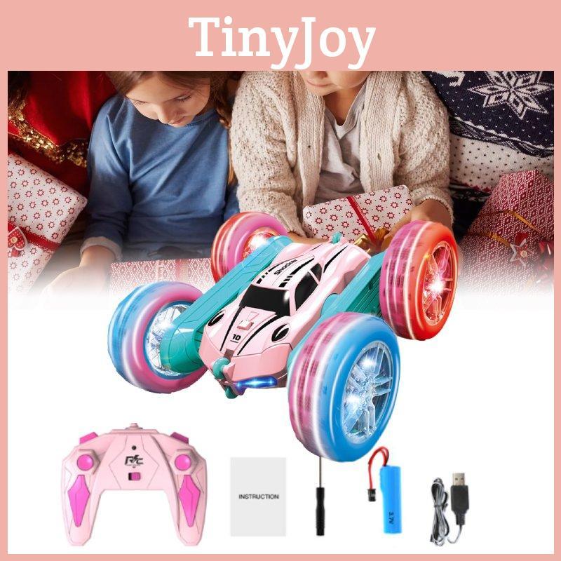 Amazing Colorful Remote Control Stunt Car With Light Up Wheels For Kids Fun