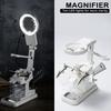 5X Helping Hand Magnifying Glass Stand with Alligator Clips Third Hand Solder Aid Magnifying Lens Electric Circuit Board Repair