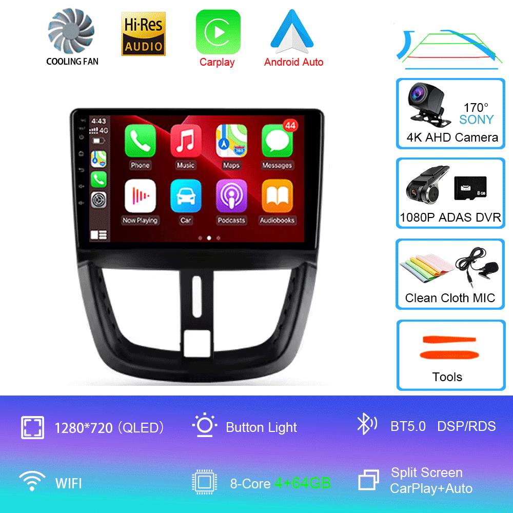 Android 14 For Peugeot 207 2006 - 2015 Car Radio Multimedia Video Player Navigation GPS No 2din 2 Din Dvd