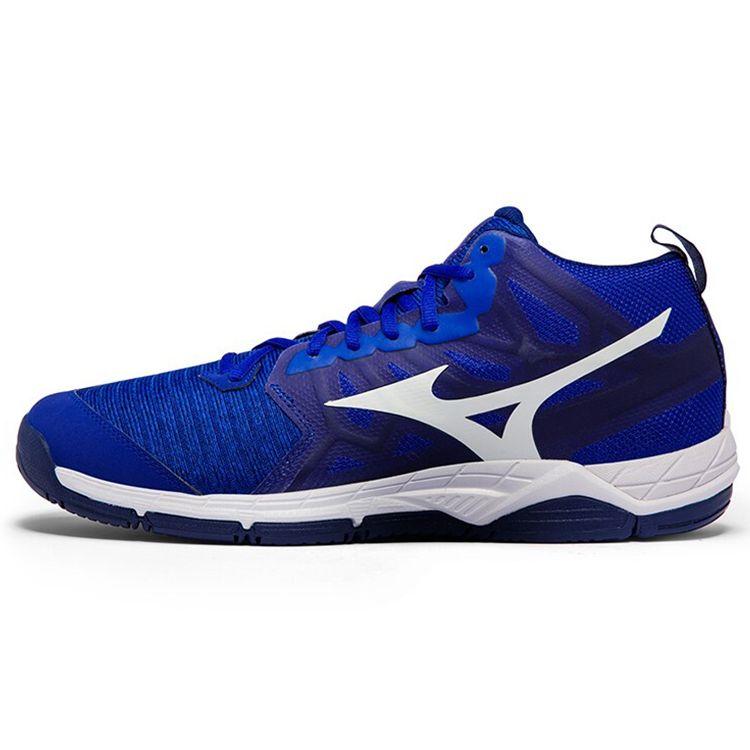 Mizuno Wave Super Sonic 2 Mid Volleyball Shoes Unisex Shoes Blue V1GA204520