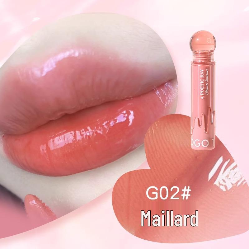 GoGo Tales Little Pink Ball Lip Gloss: Non-Sticky, Hydrating Lip Color for Students.
