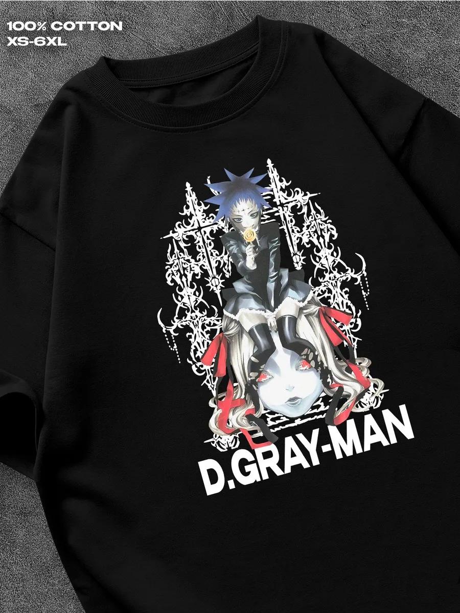 

D.Gray-man anime T-shirt Mens Tshirt Womens Tshirts with Letters Print Short Sleeves T-Shirt Casual Street Tee Shirt Top XXXL