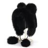 Warm Ear Protection Hat Cute Bucket Hat Thickened Plush Bear Hat  Women