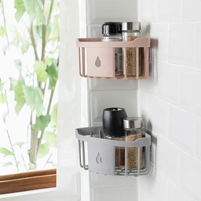 Schlag Kostenloser Wand Stativ Badezimmer Ecke Halter Bad Kleinigkeiten Organisation Ablauf Wasser Lagerung Rack Kunststoff Korb