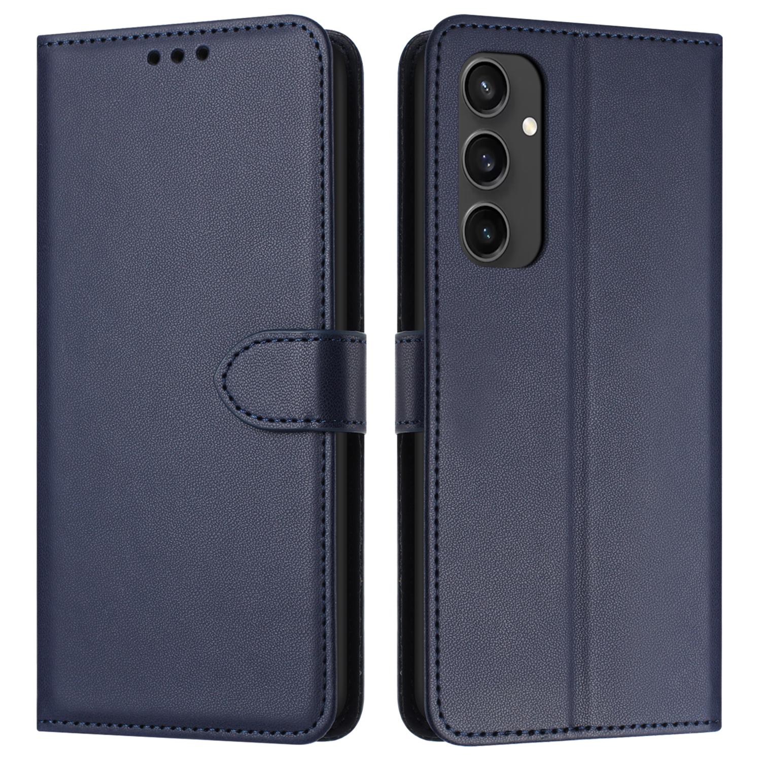 

For Samsung Galaxy S24 FE Wallet Phone Case Leather Stand Cover with Strap C