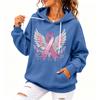 Women's Fashion Hoodie Loose Fit Printed Casual Sweatshirt Top