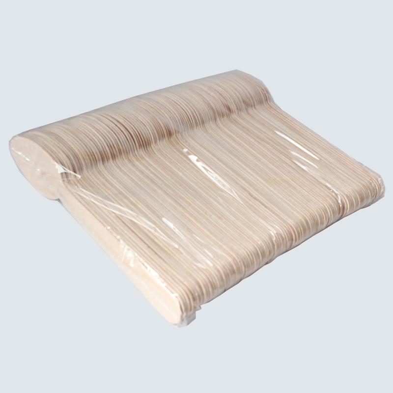 

100pcs 16cm Disposable Wooden Spoon Fork Cutlery Set Wedding Birthday Party Tableware Decoration Supplies Dessert Cake Scoop 160mm