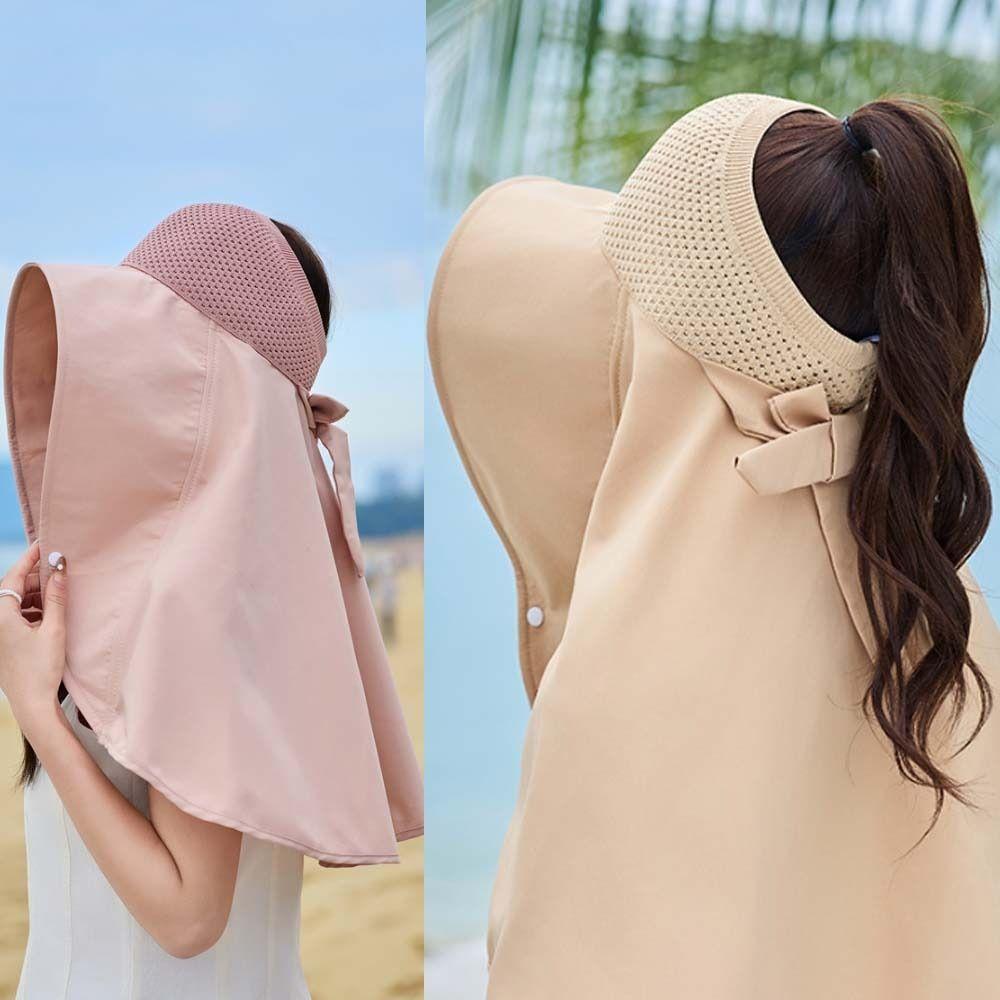 Wide Brim Mountaineering Cap Breathable Hiking Bucket Hat Foldable Women Sun Cap  Famale