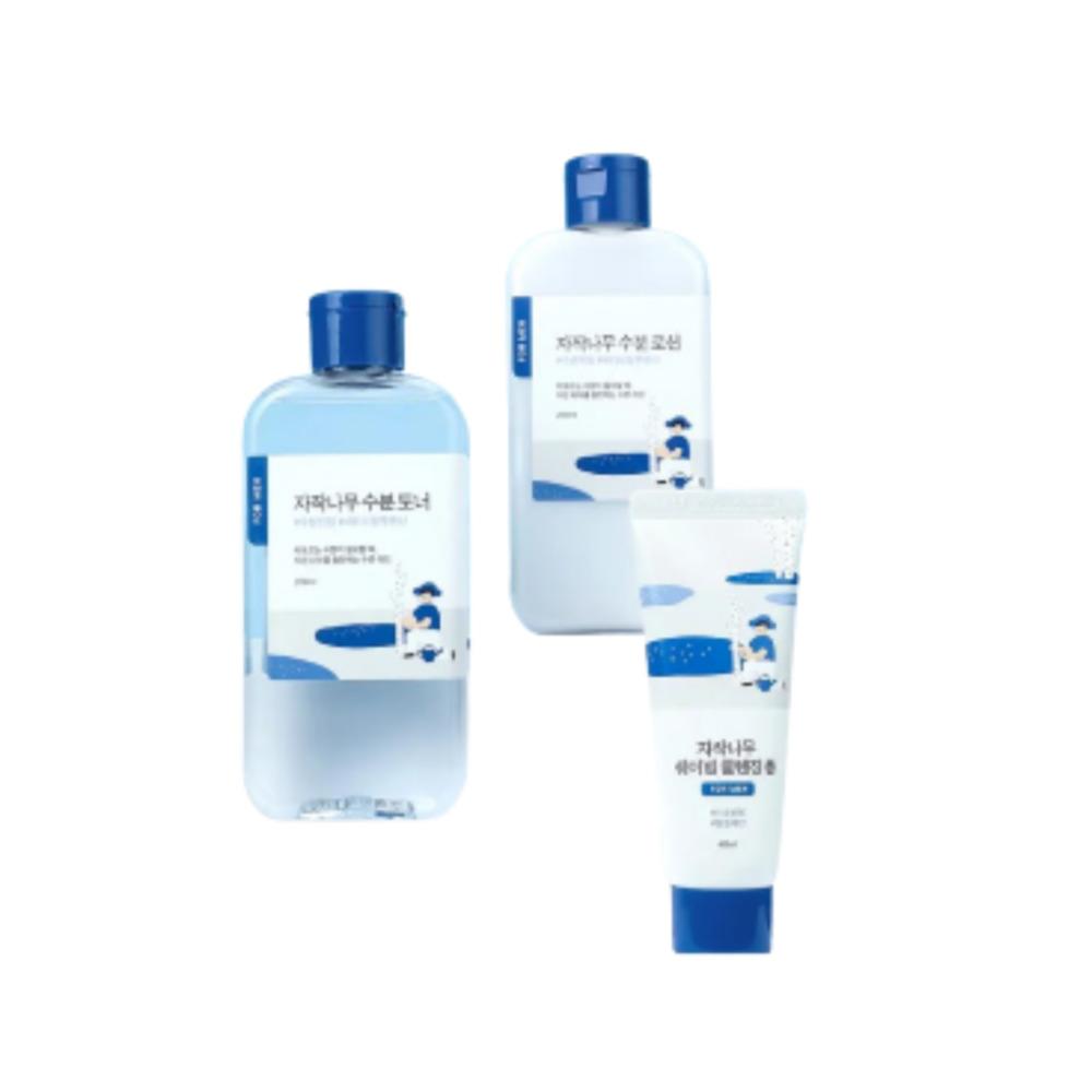 ROUND LAB For Men Birch Juice Moisturizing Toner 200ml + Lotion 200ml Set (+ Shaving Foam 40ml Gift)