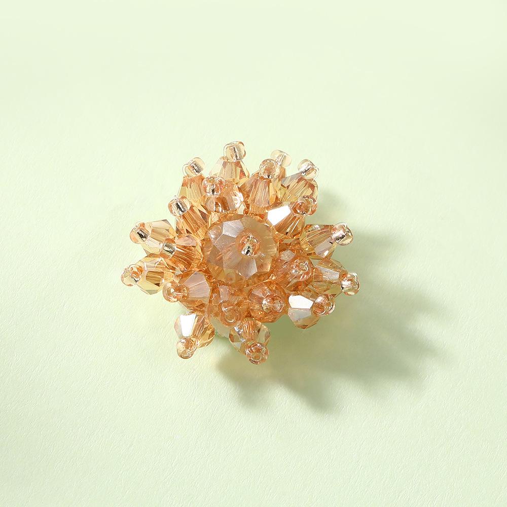 Handmade Crystal Bead Flower Charms for Jewelry, Clothing, and Shoe Accessories