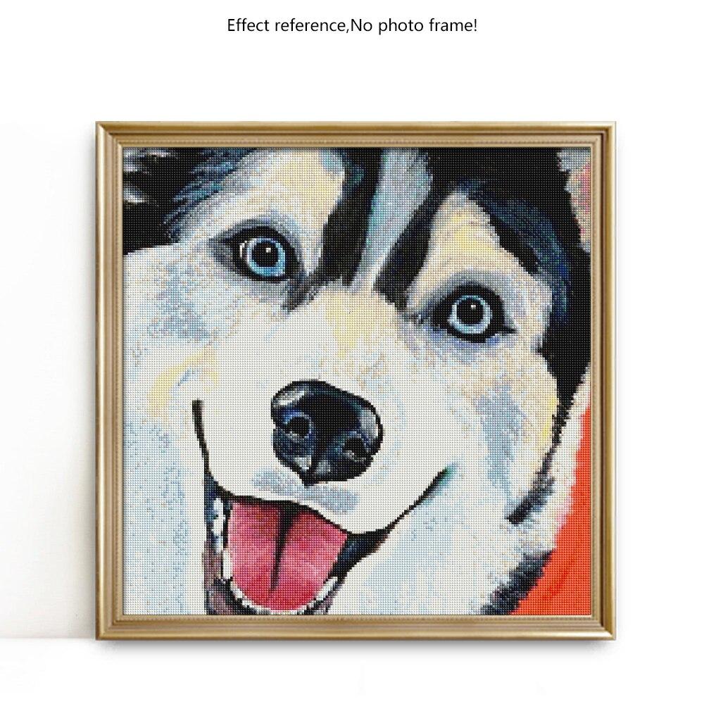 Diamond Painting Full Round Dog 5D DIY Diamond Embroidery Mosaic Animals Rhinestone Pictures Handmade Gift Home Decor