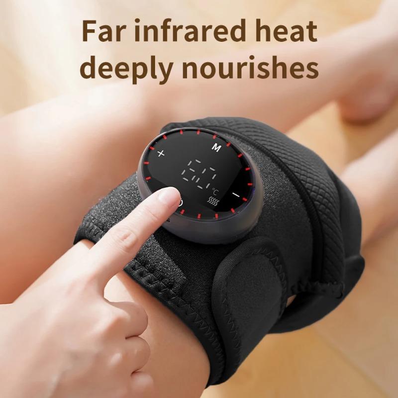 2026 New USB Heating Knee Protection Massage for Joint  Far-infrared Knee Shoulder Elbow Pad Wireless LED 5 Levels Hot Compress Massager