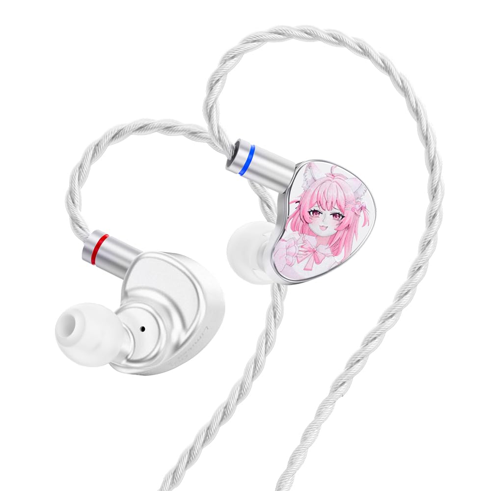 

CVJ NEKO Проводные IEM-наушники с композитной диафрагмой из черного золота, двойной штекер 3,5/4,4 мм, съемный посеребренный 4-полюсный кабель 0,78 мм с 2-контактными разъемами, и Ограниченная серия