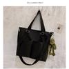Spring New Ladies Shopping Bag Simple Fashion Handbag 2026 Nylon Waterproof Solid Color Messenger Large Capacity Shoulder Bag