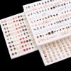 100Pairs Acrylic Crystal Heart Star Moon Small Stud Earrings Set For Women Girl Animal Flower Plastic Earring Trend Jewelry