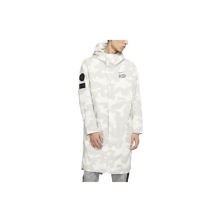Nike Sportswear Camouflage Print Hooded Jacket White CK2537-072 XXL