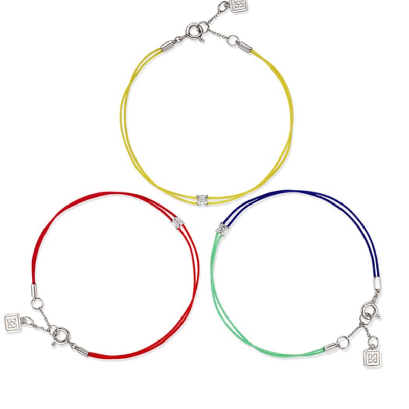 BE/GINS LA LIGNE ASSCHER FIL BRACELET YELLOW
