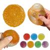 Mochi Simulated Transparent Ice Ball Maltose Squishy Fidget Toy Slow Rebound Blue Anti-Stress Anxiety Relief Sensory Toy