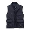 Sleeveless Vest Men's Four Seasons Middle-aged Outdoor Leisure Loose Large Size Vest European and American Sports Multi-bag Vest