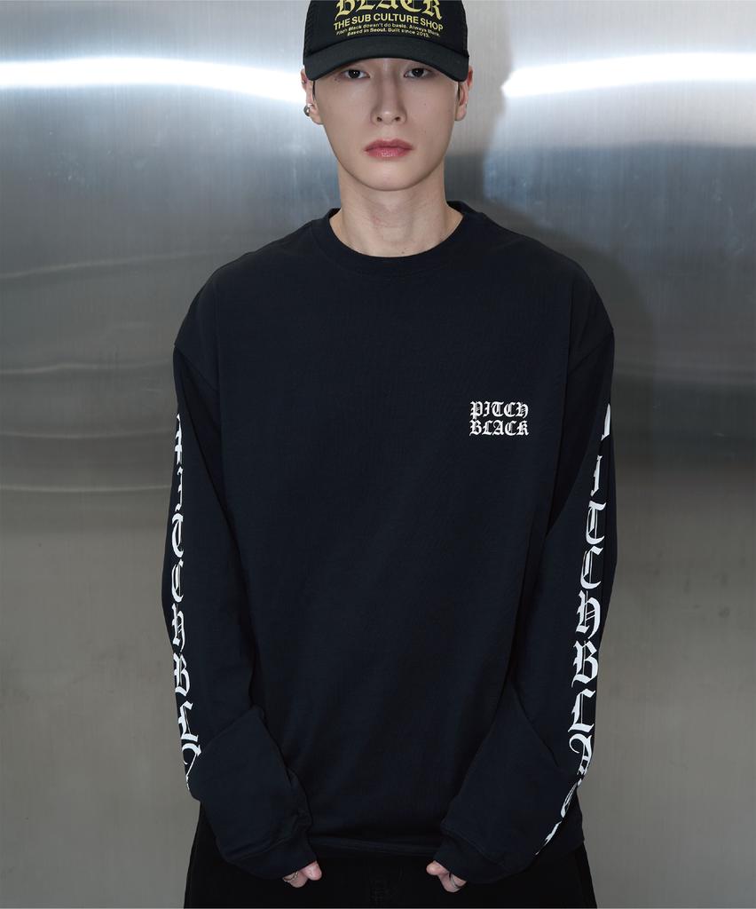 Pichibeullaeg Basic Logo Long Sleeve Tee (Black)