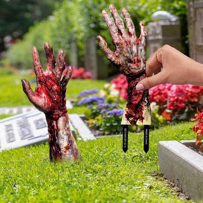 Halloween Horror Geisterhand Hofkarten Dekoration