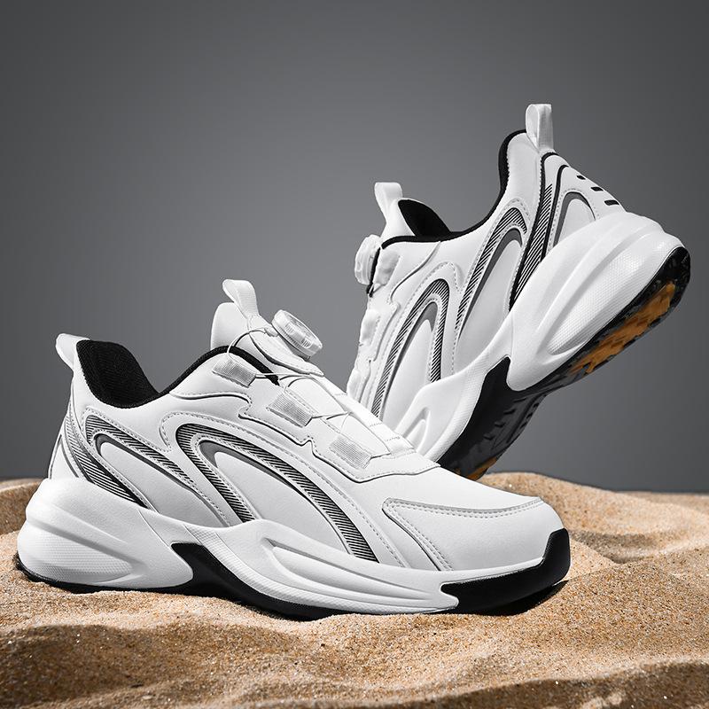 

Мужская обувь Четыре сезона большой размер кроссовки дышащие ученики средней школы беговые кроссовки повседневные беговые кроссовки молодежные кроссовки с вращающейся пряжкой 46