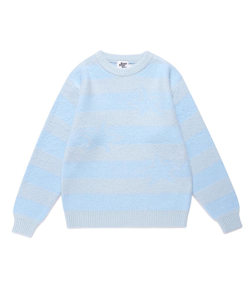 CAVISH Brushed Star Knit Sweater Blue(Cv2Ffuk600A)