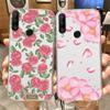 Flower Romantic Lace Pattern Phone Case For Huawei P30 P20 Lite Mate 20 Y6 Y7 P Smart 2019 Honor 20 50 Clear Transparent Cover